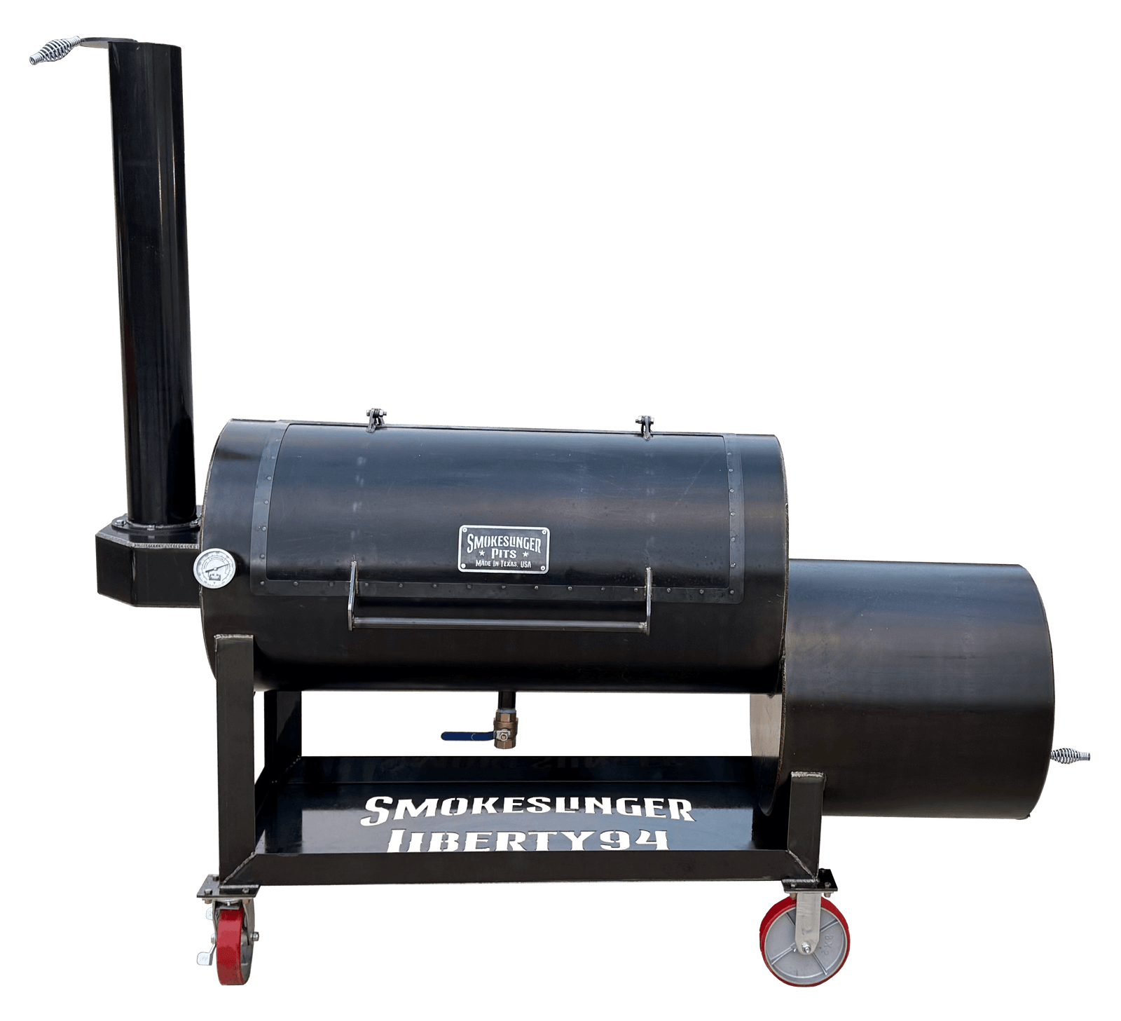 the Liberty94 offset smoker on a transparent background